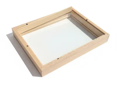 Cadre photo 3D bois — vue 2