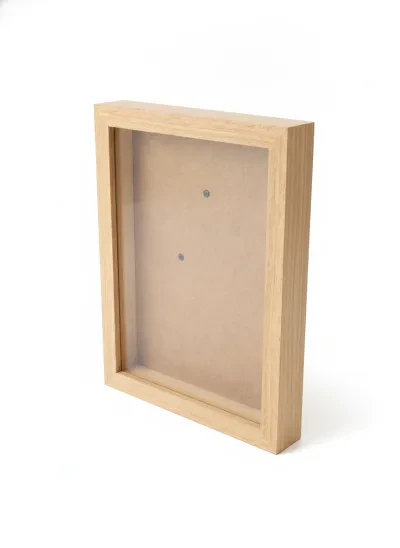 Cadre photo 3D bois — vue 4